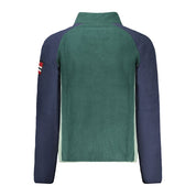 Green Polyester Men Sweater