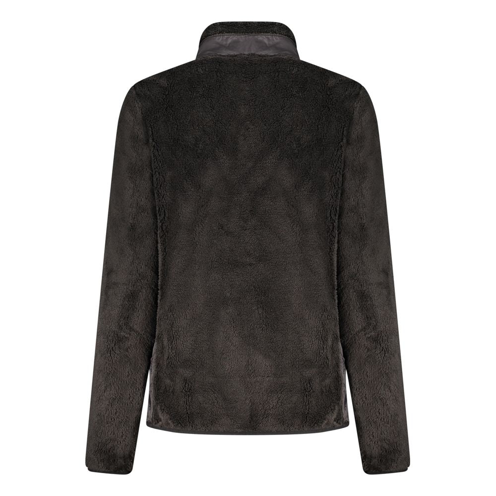 Black Polyester Women's Sweatshirt