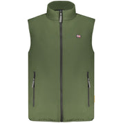 Green Polyester Men's Jacket