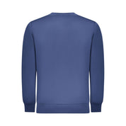 Blue Cotton Men Sweatshirt