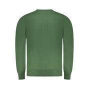 Green Wool Men Sweater