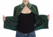 Green Mock Zip Cardigan Sweatshirt Sweater Jacket