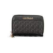 Black Polyurethane Women Wallet