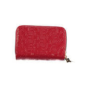 Red Polyurethane Women Wallet