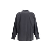 Black Wool Pattern Shirt