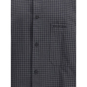 Black Wool Pattern Shirt