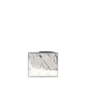 Silver Calf Leather Bos Taurus Wallet