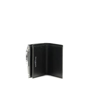 Silver Calf Leather Bos Taurus Wallet