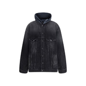 Black Cotton Denim Jacket