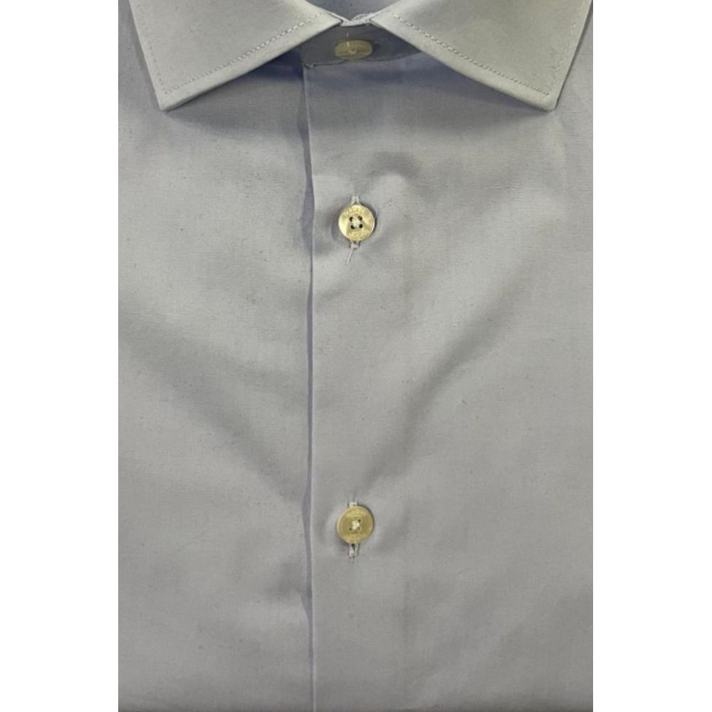 Light Blue Cotton Men Shirt