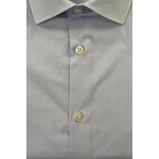 Light Blue Cotton Men Shirt