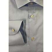 Light Blue Cotton Men Shirt