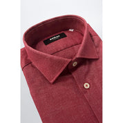 Red Cotton Men's Shirt