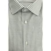 Green Cotton Men Shirt