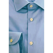Light Blue Cotton Men Shirt