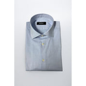 Light Blue Cotton Men Shirt