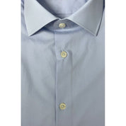 Light Blue Cotton Men Shirt