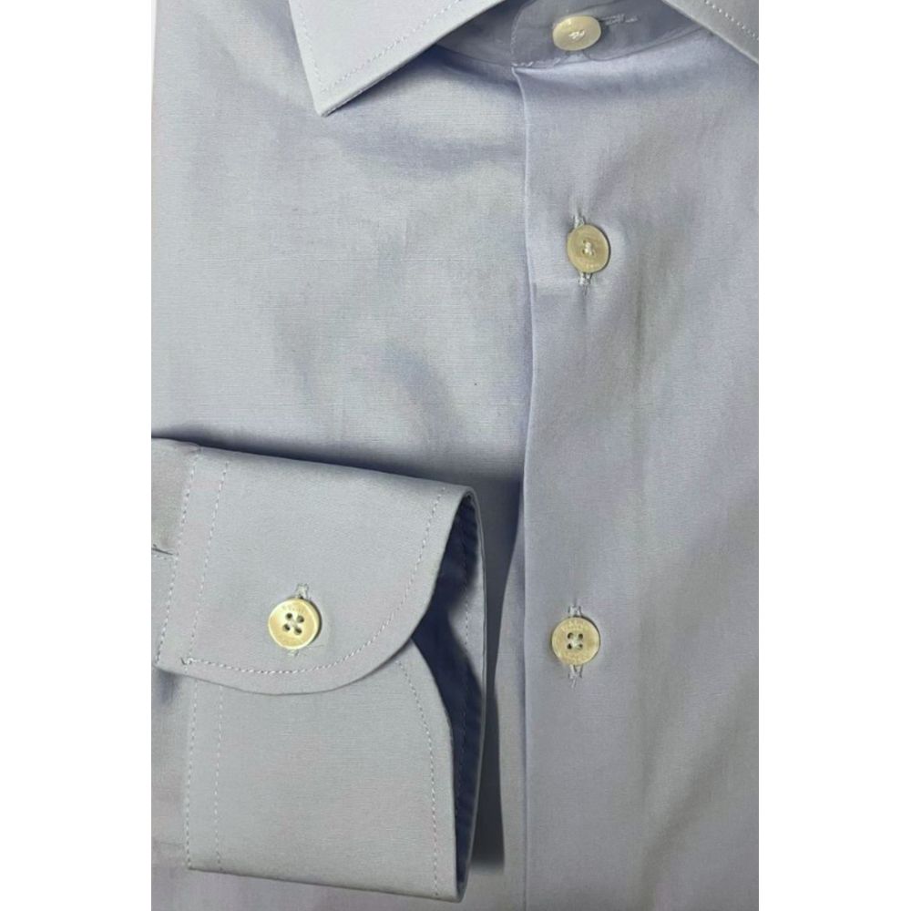 Light Blue Cotton Men Shirt