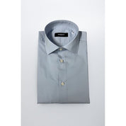 Light Blue Cotton Men Shirt