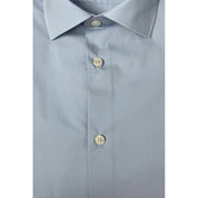 Light Blue Cotton Men Shirt