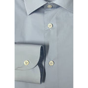 Light Blue Cotton Men Shirt
