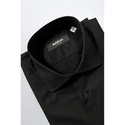 Black Cotton Men's Shirt