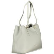 Grigio Poliuretano Woman Handbag