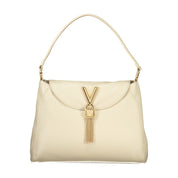 Beige Polyurethane Women Shoulder Bag