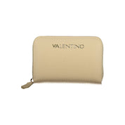 Beige Polyurethane Women Wallet