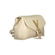 Beige Polyurethane Women Shoulder Bag