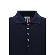 Blue Cotton Polo Shirt