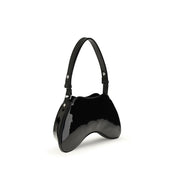 Black Polyethylene Shoulder Bag