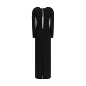 Black Viscose Casual Dress