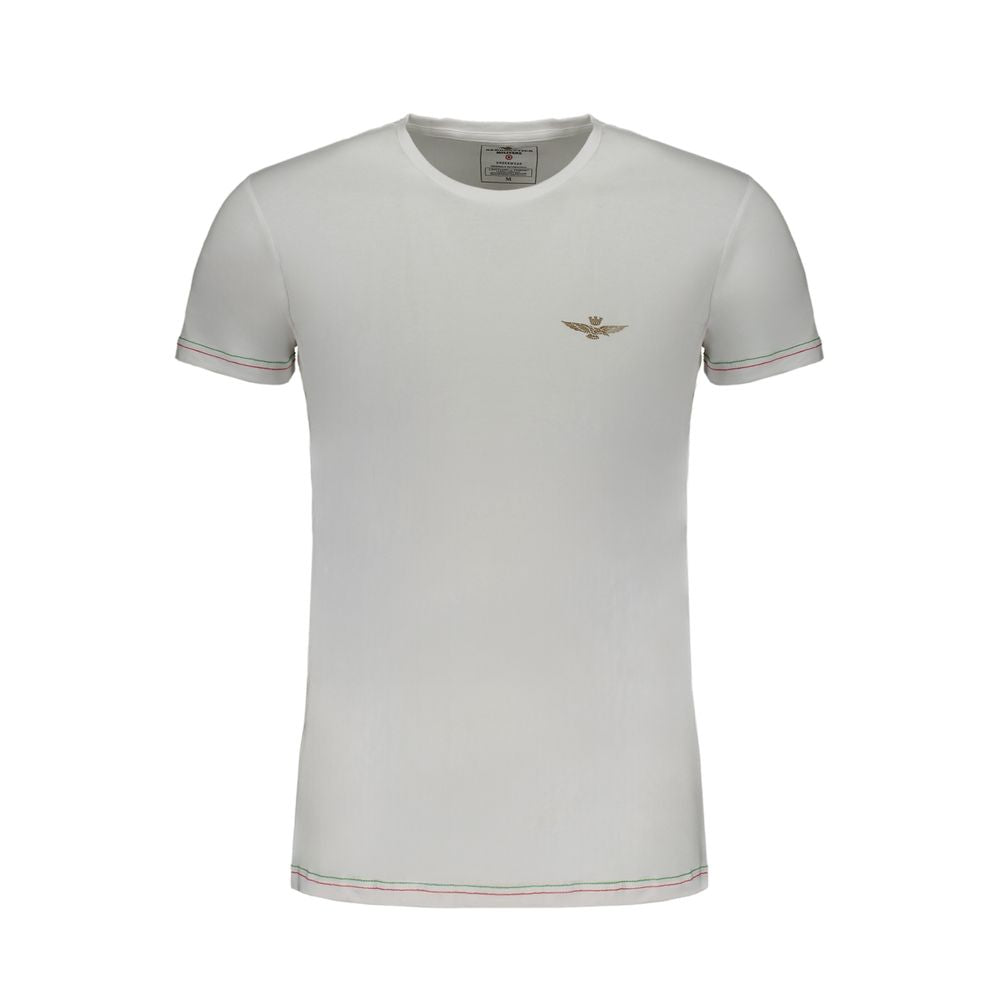 White Cotton Men's T-Shirt