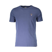 Blu Cotton Men T-Shirt