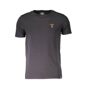 Black Cotton Men's T-Shirt