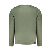 Green Cotton Men Sweater