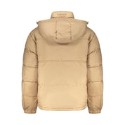 Beige Polyester Mens Jacket