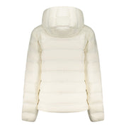 White Polyester Women's Jacket