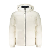 White Polyester Men's Jacket