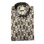 Multicolor Cotton Men Shirt