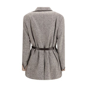 Brown Fleece Wool Coat