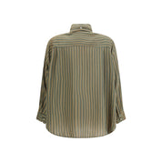 Green Viscose Pattern Shirt