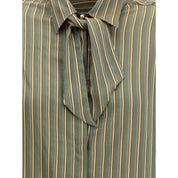 Green Viscose Pattern Shirt