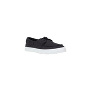 Black Lyocell Slip-On Loafers