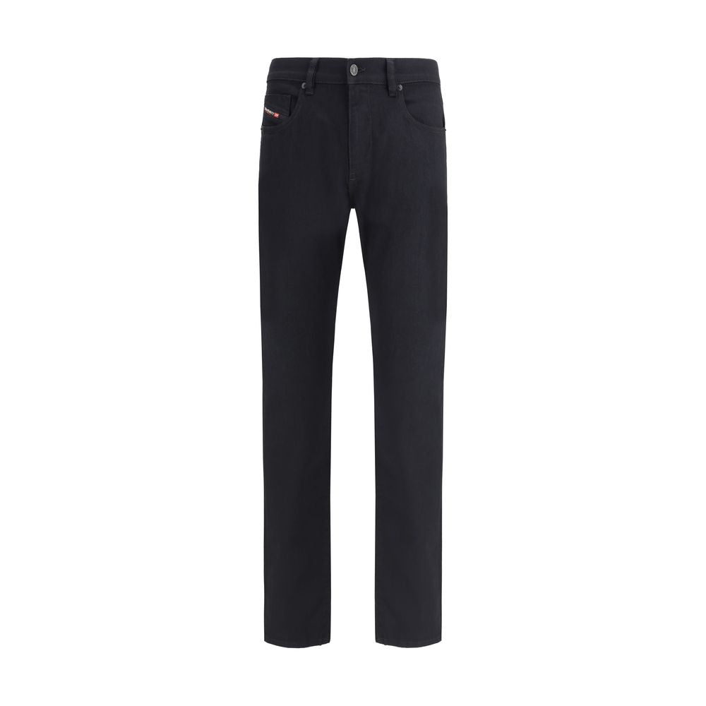Black Cotton Slim Fit Jeans
