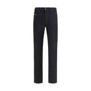 Black Cotton Slim Fit Jeans