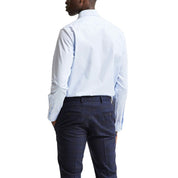 Blue Cotton Dress Shirt