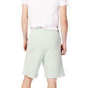 Green Cotton Bermuda Shorts
