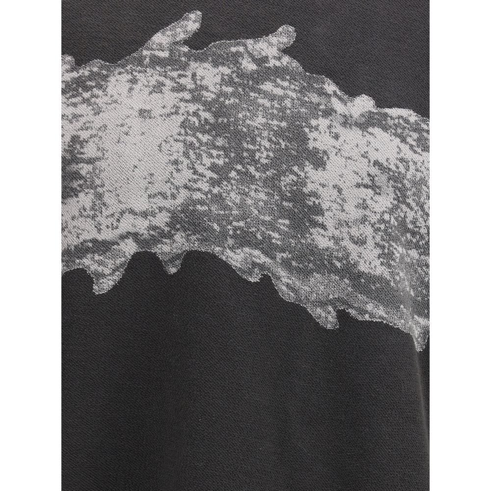 Black Cotton Sweatshirt